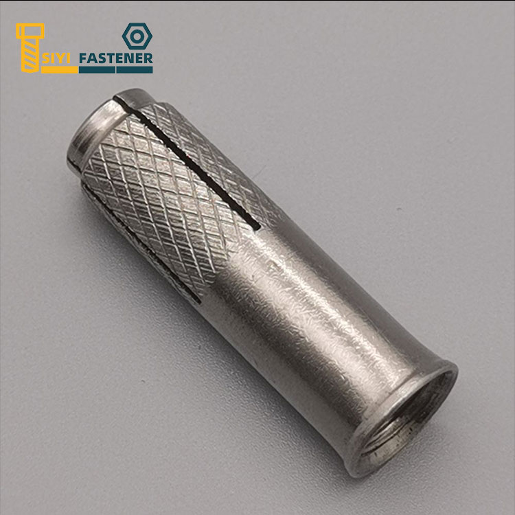 एंकर में स्टेनलेस स्टील ड्रॉप Knurling और Lip . के साथ